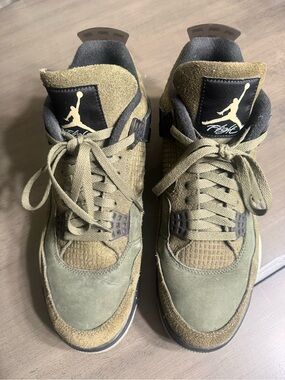 Nike Air Jordan 4 Retro Craft Men's Olive Green Sneakers